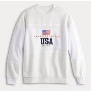 Champion White USA Graphic Sweatshirt